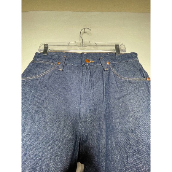 Vtg Wrangler Jeans 31x34 Blue Wash Cowboy Cut Western Mexico Made New no Tags - Picture 2 of 5